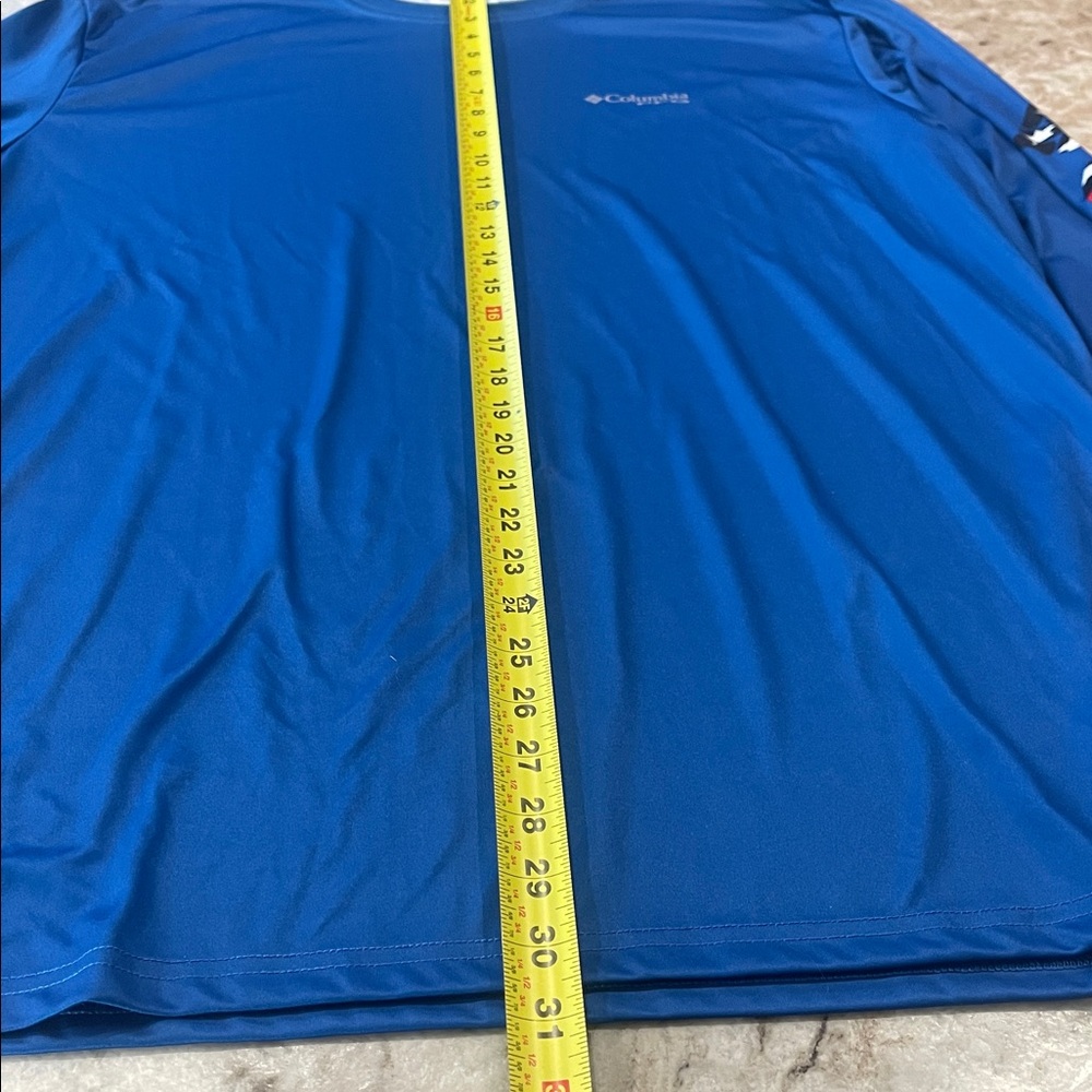Men’s Columbia PFG Omni-Shade Blue Long Sleeve shirt XL/TG - Picture 5 of 6